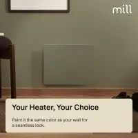 Mill Color Panel Heater | COLOR250 | Panel Heater | 250 W | Suitable for rooms up to 2-5 m² | Matte White | IPX4 – pilt 10