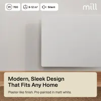 Mill Color Panel Heater, Wifi+App control | COLOR700WIFI4 | Panel Heater | 700 W | Suitable for rooms up to 9-12 m² | Matte White | IPX4 – pilt 11