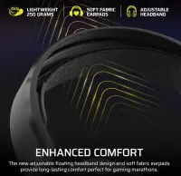 Corsair Gaming Headset | HS35 v3 | Bluetooth | Over-Ear | Microphone | Carbon – pilt 7
