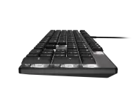 Natec Amberjack | Keyboard | Wired | US | Linear | White backlight, Hot-swappable switches, Anti-ghosting, Built-in memory, Macro recording | Black/Gray – pilt 5