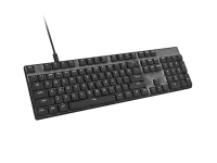 Natec Amberjack | Keyboard | Wired | US | Linear | White backlight, Hot-swappable switches, Anti-ghosting, Built-in memory, Macro recording | Black/Gray – pilt 6