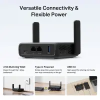 Mercusys AX3000 Travel Router | MR84X-Travel | 802.11a | 574/2402 Mbit/s | 10/100/1000 Mbit/s | Ethernet LAN (RJ-45) ports 1 | Mesh Support No | MU-MiMO No | No mobile broadband | Antenna type External Omni-directional | 1