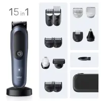 Braun Hair Trimmer | All-in-One Series 7 AIO7580 | Cordless | Wet & Dry | Number of length steps 14 | Blue/Black – pilt 3