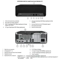 HP Renewed Grade C | EliteDesk 805 G6 SFF | AMD Ryzen 5 PRO | 4650G | 16 GB | SSD | 256 GB | AMD Radeon Graphics | Windows 11 Pro – pilt 3