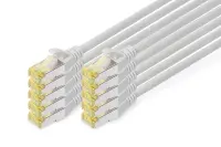 Digitus | CAT 6A S/FTP patch cable, 10 pieces | DK-1644-A-010-10 | S/FTP | Gray – pilt 4