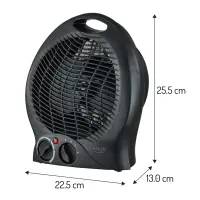 Adler Heater | AD 7761 | Fan Heater | 2000 W | Number of power levels 2 | Black – pilt 3