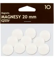 Tahvlimagnetid 20mm valge 10tk pakis GRAND