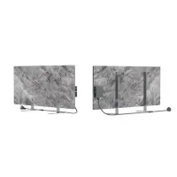 AENO Premium Eco Smart Heater, 700W, Tempered glass, Infrared+convection heating type, LED display, Plug type: Europe (E/F type), Antique Marble, Made in Poland, Limited edition – pilt 2