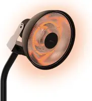 Cecotec ReadyWarm 21000 Carbon Focus | Infrared Heater | 2100 W | Number of power levels 3 | Suitable for rooms up to 20 m² | Black | IP24 – pilt 2
