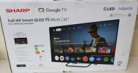 SALE OUT. Sharp 32HF3865E 32" (81cm) QLED Full HD Google TV | SALE OUT. | Sharp 32HF3865E | 32 | Smart TV | Google TV | DAMAGED PACKAGING