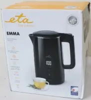SALE OUT. ETA ETA559590010 Emma Electric kettle, 1.5 L, White | SALE OUT. | ETA Kettle | ETA559590010 Emma | Electric | 2200 W | 1.5 L | Stainless steel | 360° rotational base | White | DAMAGED PACKAGING