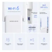 Mercusys AX3000 Dual-Band Wi-Fi 6 USB Adapter | ME80X | White