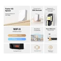 Mercusys AX3000 5G Wi-Fi 6 Router | MB521-5G | 802.11ax | 2402 Mbit/s | Mesh Support Yes | MU-MiMO No | 5G | Antenna type Internal – pilt 4