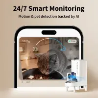 PETKIT P571 2 (D4H-2) YumShare Solo 2 Feeder with camera | Capacity 3 L | Material ABS, 304 stainless steel, Silicone | White – pilt 3