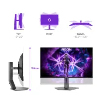 AOC | AG326UZD2 | 32 " | QD-OLED | UHD | 16:9 | 240 Hz | 0.03 ms | 3840 x 2160 pixels | 1000 cd/m² | HDMI ports quantity 1 | Black – pilt 12