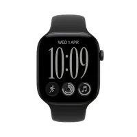 Apple Watch 12, 42 mm, GPS+5G, alumiinium, sport band, S/M, must - Nutikell