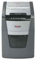 Rexel Optimum AutoFeed+ 100M Paper Shredder, Micro-cut shredding 2x15mm P-5 34L 55dB, Grey/Black