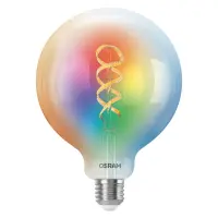 Osram SMART+ MATTER Filament Multicolor Classic Globe 125 40 | E27 | 4.8 W | RGBW | Wi-Fi – pilt 5