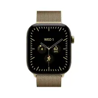 Apple Watch 12, 42 mm, GPS+5G, titaan, Gold Milanese Loop, kuldne titaan / kuldne - Nutikell