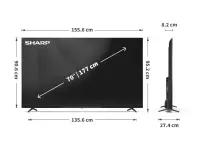 Sharp 70HL4265E 70" (178cm) 4K Ultra HD LED Google TV | Sharp – pilt 6