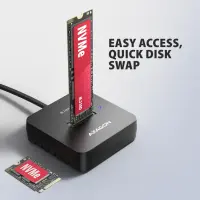 Axagon ADSA-M2C11L HDD/SSD dokkimisjaam USB 3.2 Gen 2 (3.1 Gen 2) Type-C Must