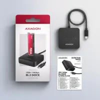 Axagon ADSA-M2C11L HDD/SSD dokkimisjaam USB 3.2 Gen 2 (3.1 Gen 2) Type-C Must – pilt 6