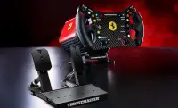 Thrustmaster T818 Ferrari 488 GT3 Simulator Must, Punane USB Juhtpult + pedaalid Analoog/digitaal PC – pilt 4