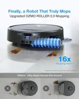 Ecovacs Robotic Vacuum Cleaner | DEEBOT T80S OMNI BLACK | Wet&Dry | 6400 mAh | 24800 Pa | Black – pilt 17