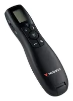 Verbatim 32364 Keynote Wireless Presenter with LCD Display and Red Laser Pointer, Black