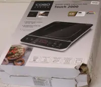 SALE OUT. Caso Touch 2000 Hob, Induction, Width 29 cm, 1 cooking zone, Touch control, Black | Caso Hob | Touch 2000 | Number of burners/cooking zones 1 | Touch | Induction | Black | DAMAGED PACKAGING, SCRATCHED CORNER