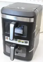 SALE OUT. Caso 03189 DuoTower Double Air Fryer, Total capacity 12.4 L, Black | Caso Double Air Fryer | AirFry DuoTower | Capacity 12.4 L | Black | DAMAGED PACKAGING, CRACKED BODY | 24 month(s) – pilt 2