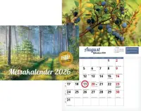 Seinakalender Metsakalender 297x420mm, klamberköide 00323