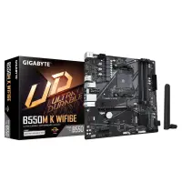 Mainboard GIGABYTE AMD B550 Socket AM4 micro ATX RAM DDR4-SDRAM 4xSlots Wi-Fi Yes Bluetooth Yes…