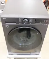 SALE OUT. LG F4X5011TBB Washing machine, A, Front loading, Washing capacity 11 kg, Depth 56.5 cm, 1400 RPM, Black | SALE OUT. | LG Washing machine | F4X5011TBB | Energy efficiency class A | Front loading | Washing capacity 11 kg | 1400 RPM | Depth 57 cm | Width 60 cm | Display | LED | Steam function | Direct drive | Wi-Fi | Matte Black | DAMAGED PACKAGING, DENTED ONE SIDE – pilt 5