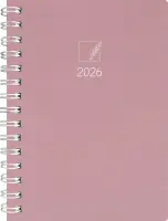 Raamatkalender Nature A5 Päev spiraalköide roosa eco 40704