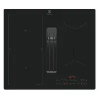 Electrolux 600 XT Bridge, laius 60 cm, must - Integreeritav pliidiplaat õhupuhastiga