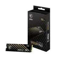 SSD MSI SPATIUM M461  500 GB M.2 PCI Express 4.0 NVMe Yes Write speed 1700 MB/s Read speed 4700 MB…