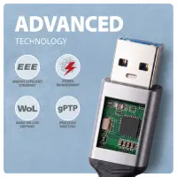 Axagon ADE-AM30 võrgukaart Ethernet 5000 Mbit/s