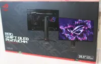 SALE OUT. ASUS ROG PG27UCWM Gaming Monitor 27" OLED 3840x2160/16:9/250cd/m2/0.03ms Display port, HDMI | SALE OUT. | Asus Warranty 36 month(s) | DAMAGED PACKAGING