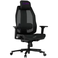 LORGAR CHP51 Mesh Gaming Chair Pro Multi-adjustable Black-Purple – pilt 4