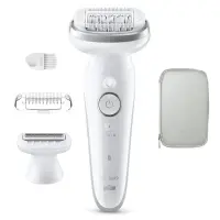 Braun Silk epil 9, märg- ja kuivkasutus, valge - Epilaator