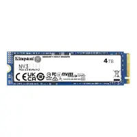 SSD KINGSTON NV3 4TB M.2 PCIE 3D NAND Write speed 5000 MBytes/sec Read speed 6000 MBytes/sec MTBF...