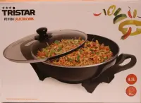 SALE OUT. Tristar PZ-9130 Electric Wok, Black | SALE OUT. | Tristar Electric Wok | PZ-9130 | 1500 W | Stainless steel | 4.5 L | Black | DAMAGED PACKAGING, SCRATCHED HANDLE