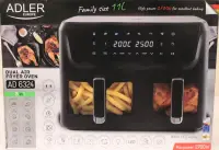 SALE OUT. ADLER AD 6324 Dual Air Fryer Oven, 11 L | Adler DAMAGED PACKAGING | 24 month(s) – pilt 2
