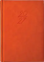 Raamatkalender Kalendermärkmik A6 PÄEV, kunstnahk (ORANŽ) 00029/40063