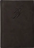 Raamatkalender Kalendermärkmik A6 PÄEV, kunstnahk (MUST) 00029/40085