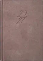 Raamatkalender Kalendermärkmik A6 PÄEV, kunstnahk (PRUUN) 00029/40081