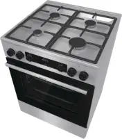 Gorenje G600 GK6C4XF pliit Eraldiseisev pliit Gaas Must, Roostevaba teras – pilt 2