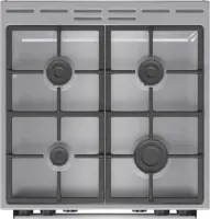 Gorenje G600 GK6C4XF pliit Eraldiseisev pliit Gaas Must, Roostevaba teras