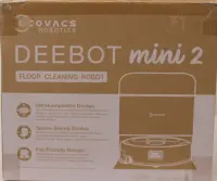 SALE OUT. Ecovacs DEEBOT MINI 2 Vacuum Cleaner,Robot,Wet&Dry,Compact Design,White+Auto-Empty Station | Ecovacs Robotic Vacuum Cleaner | DEEBOT MINI 2 | Wet&Dry | Operating time (max) 189 min | 3200 mAh | 10000 Pa | White | DAMAGED PACKAGING AND START GUIDE, DEMO | 24 month(s)